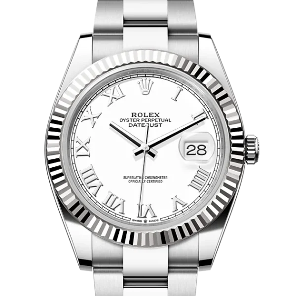 Rolex Datejust M126334-0023 Oyster, 41 mm, Oystersteel and white gold