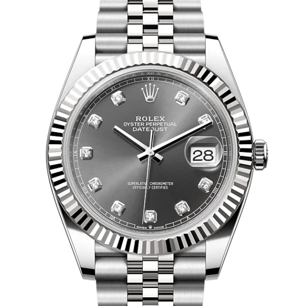 ROLEX Datejust M126334-0006 Oyster, 41 mm, Oystersteel and white gold