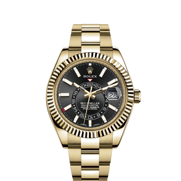 Rolex Sky-Dweller 42mm, 18k Yellow Gold, Ref# 326938-0004