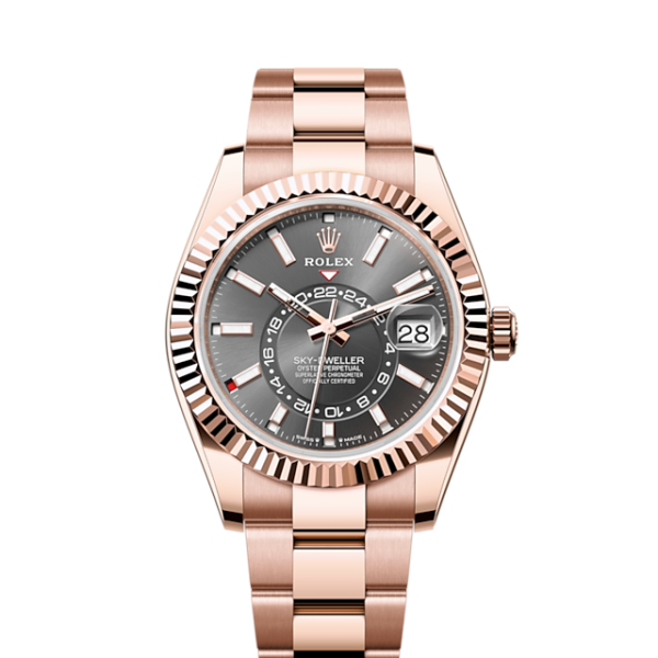 Rolex Sky-Dweller, 42mm, 18k Everose Gold, Ref# 336935-0004