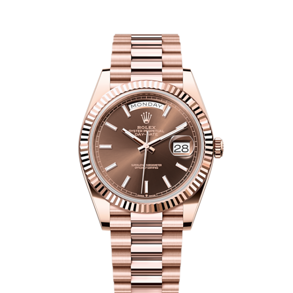 Rolex Day-Date 40, 18k Everose Gold, 40mm, Ref# 228235-0053