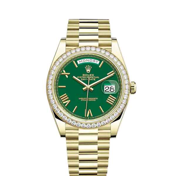 Rolex Day-Date, 40mm, 18k Yellow Gold and Diamonds, Ref# 228348rbr-0040