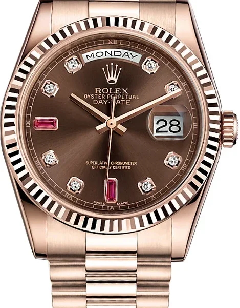 Rolex Day-Date 36 Rose Gold Luxury Watch 118235-0093
