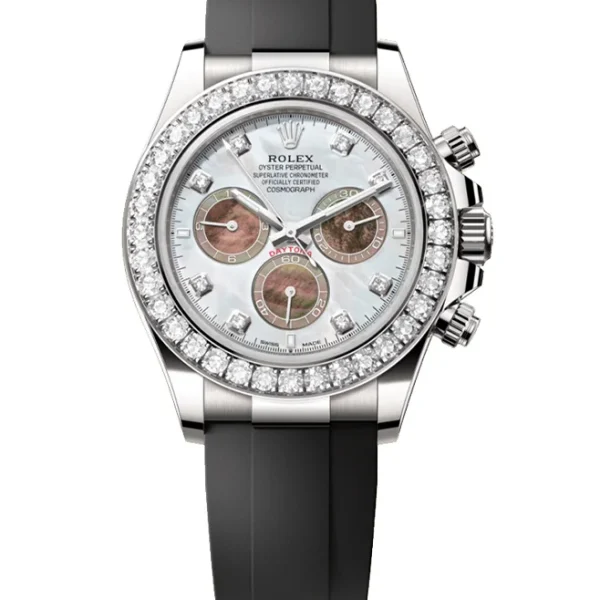 Rolex Cosmograph Daytona Oyster, 40 mm, white gold and diamondsReference 126589RBR