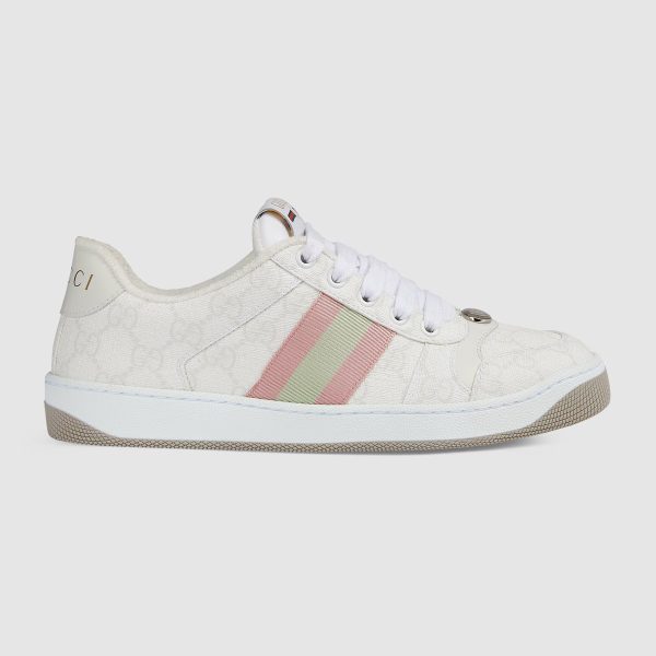 GUCCI Women's Screener Sneaker White Supreme