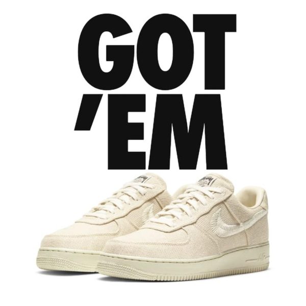 Stussy x Air Force 1 Low 'Fossil'